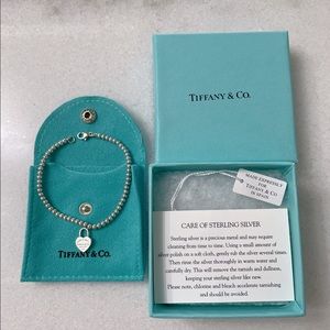 Return to Tiffany heart tag bead bracelet